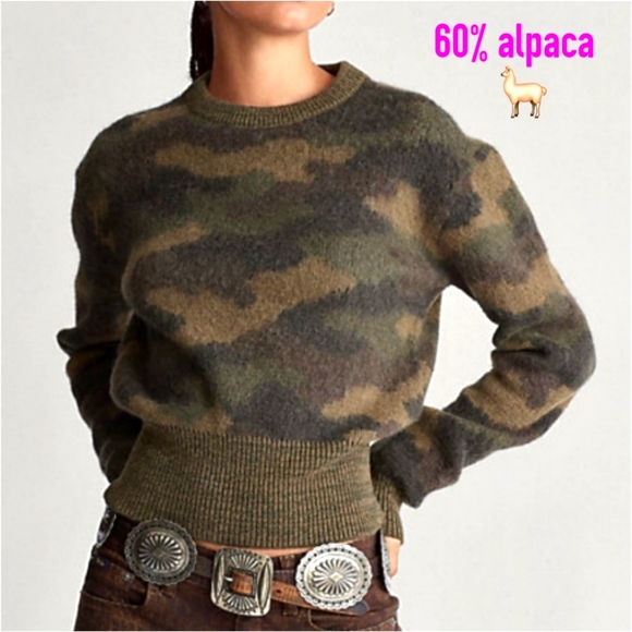 Polo by Ralph Lauren Camouflage Sweater - Green and Brown - Picture 2 of 9